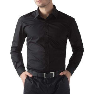 Paul Jones Men's Long Sleeves Button Down Dress Shirt XL